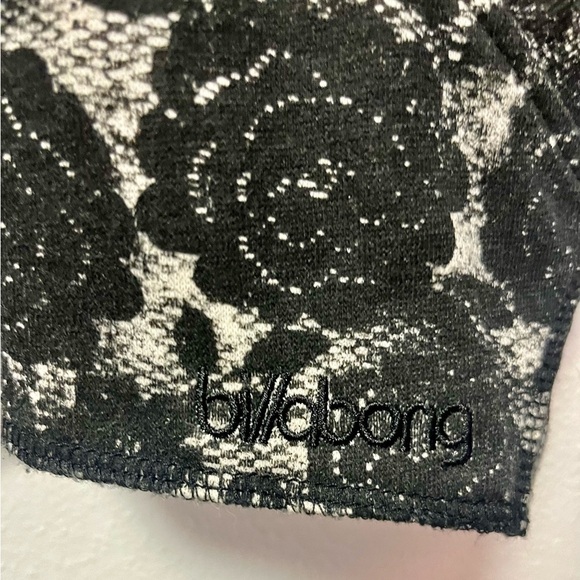 Billabong Black Flowers Cardigan Hoodie - Picture 5 of 8